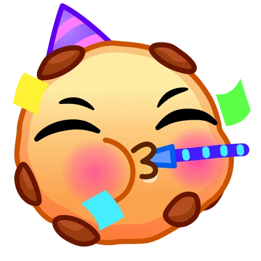 🥳 Стикер «Cookie Emotions» для Telegram