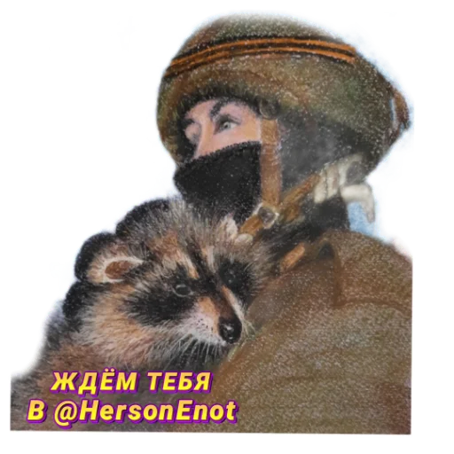 👍 Стикер «Enot_iz_Hersona» для Telegram