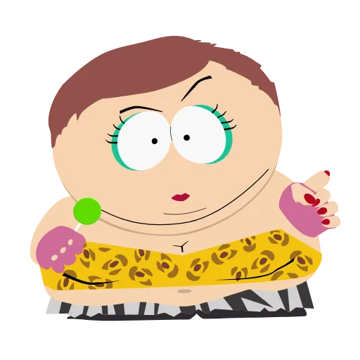 Стикер 13 Eric Cartman Animated