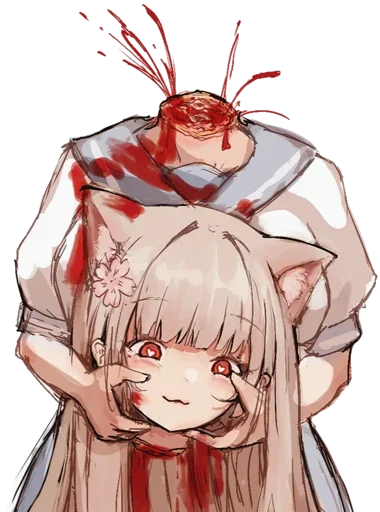 ☠ Стикер «Ero guro (Gore)» для Telegram