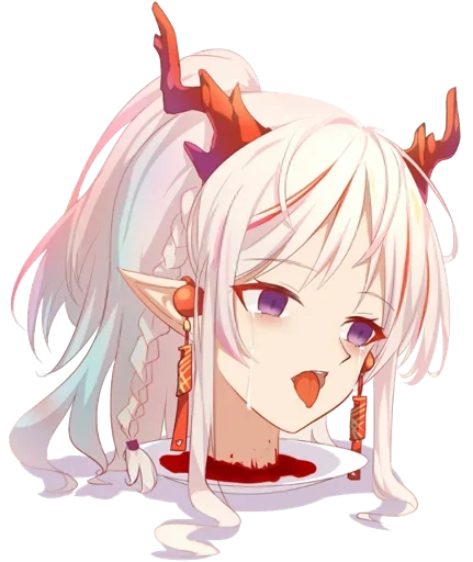 ☠ Стикер «Ero guro (Gore)» для Telegram