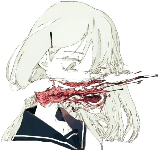 ☠ Стикер «Ero guro (Gore)» для Telegram