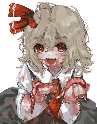☠ Стикер «Ero guro (Gore)» для Telegram