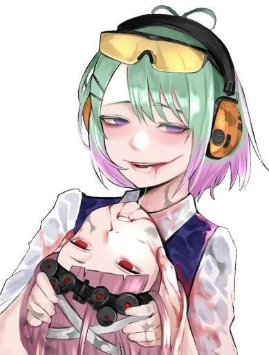 ☠ Стикер «Ero guro (Gore)» для Telegram