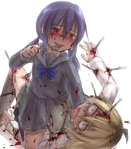 ☠ Стикер «Ero guro (Gore)» для Telegram