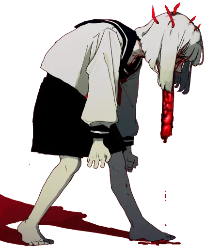 ☠ Стикер «Ero guro (Gore)» для Telegram