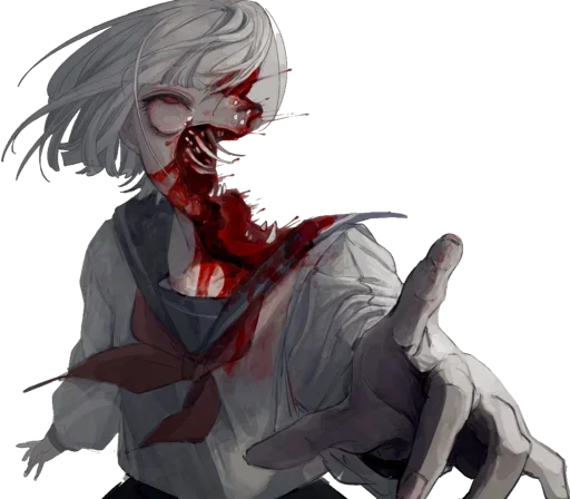 ☠ Стикер «Ero guro (Gore)» для Telegram