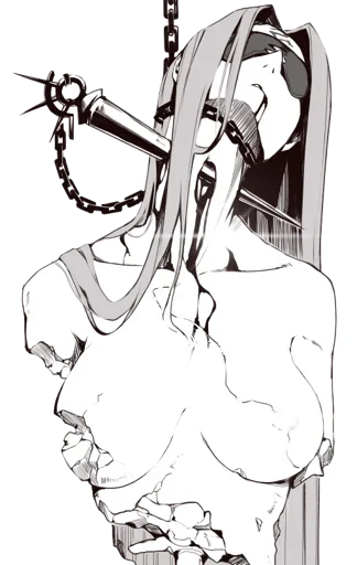 ☠ Стикер «Ero guro (Gore)» для Telegram