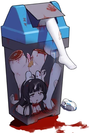 ☠ Стикер «Ero guro (Gore)» для Telegram
