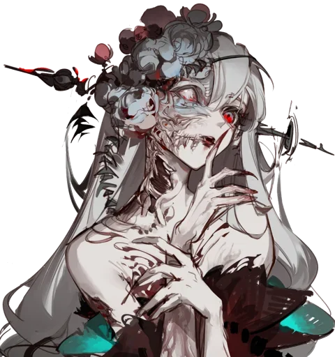 ☠ Стикер «Ero guro (Gore)» для Telegram