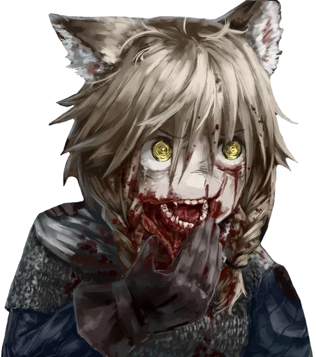 ☠ Стикер «Ero guro (Gore)» для Telegram