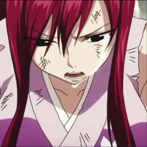😭 Стикер «Erza Scarlet» для Telegram