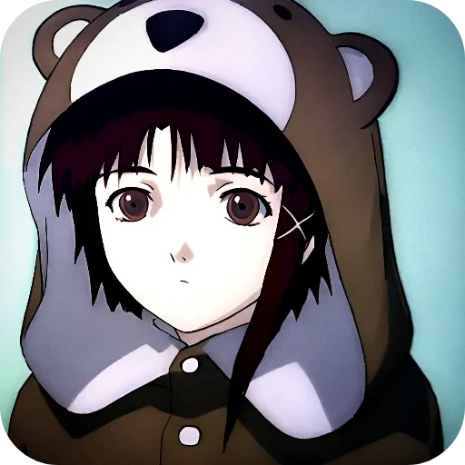 😞 Стикер «Lain Iwakura» для Telegram