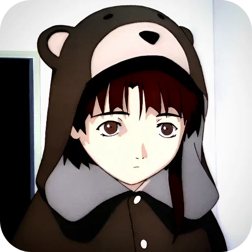 😞 Стикер «Lain Iwakura» для Telegram