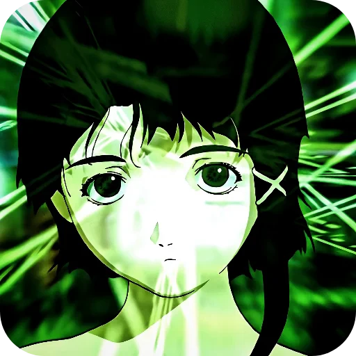 😞 Стикер «Lain Iwakura» для Telegram