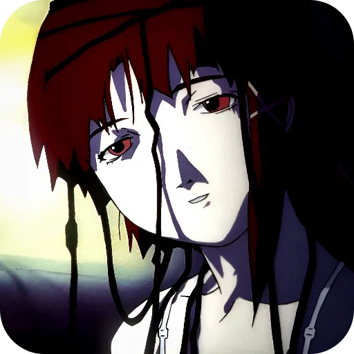 😵‍💫 Стикер «Lain Iwakura» для Telegram