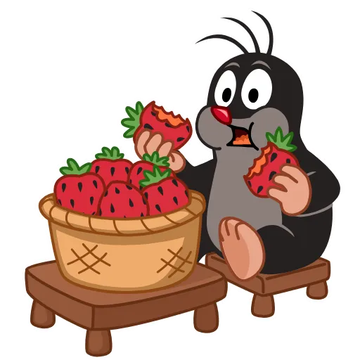 🍓 Стикер «Больше стиков» для Telegram