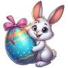 Стикер 34 🥚Пасхальные яички и популярные персонажи