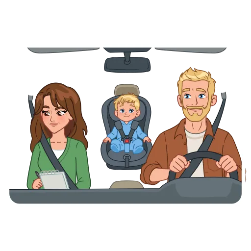 🚘 Стикер «Семья» для Telegram