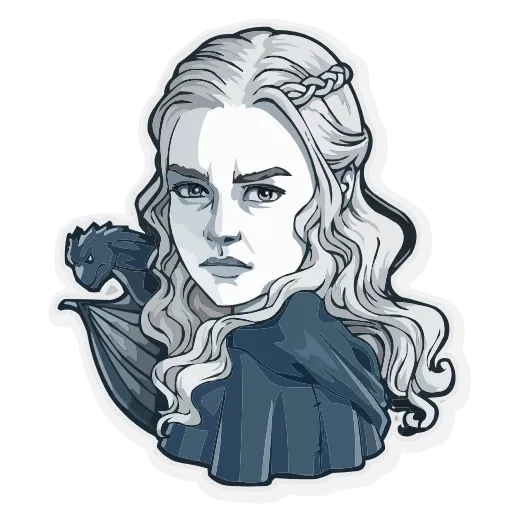 Стикер 5 Famous Characters HD