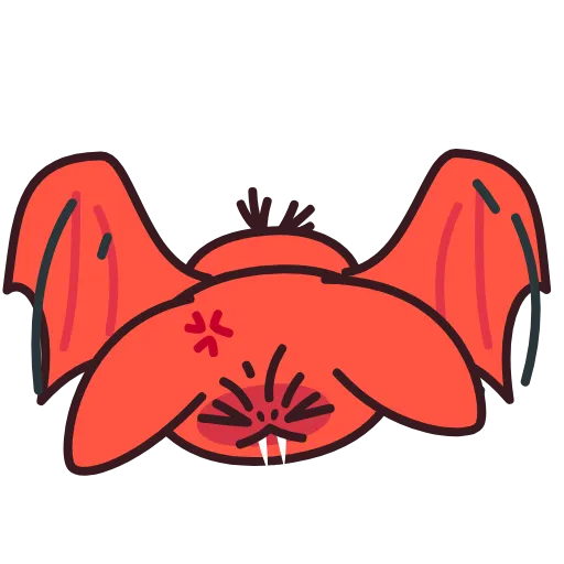 Стикер 12 Fang Bat