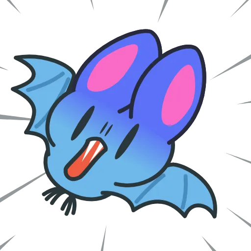 Стикер 4 Fang Bat