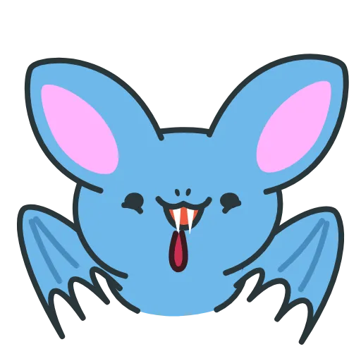 Стикер 8 Fang Bat
