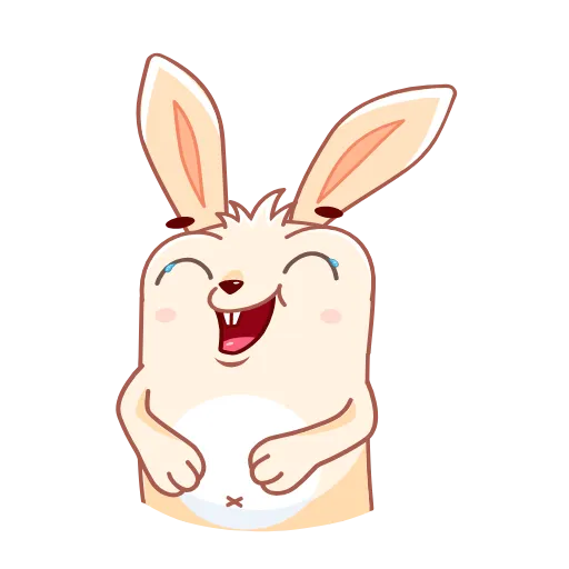 Стикер 17 Кролик Фантик Пасхальный