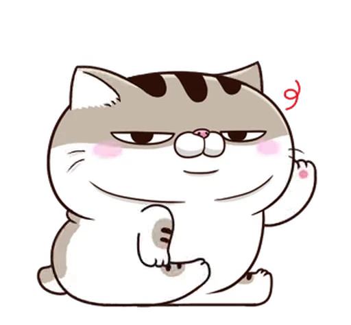 ❤️ Стикер «Fat Cat» для Telegram