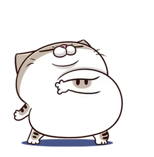 🙇 Стикер «Fat Cat» для Telegram
