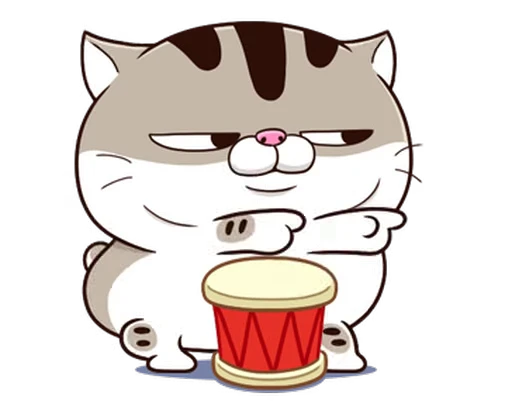 🥁 Стикер «Fat Cat» для Telegram