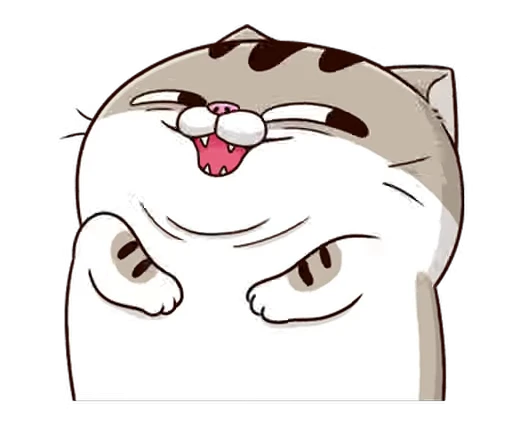😈 Стикер «Fat Cat» для Telegram