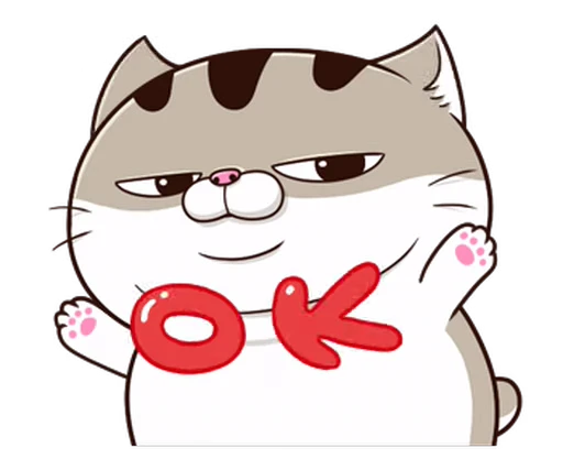 🆗 Стикер «Fat Cat» для Telegram