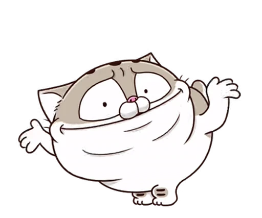 🤷 Стикер «Fat Cat» для Telegram