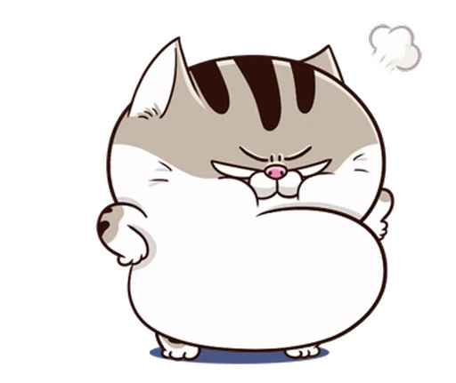 😤 Стикер «Fat Cat» для Telegram