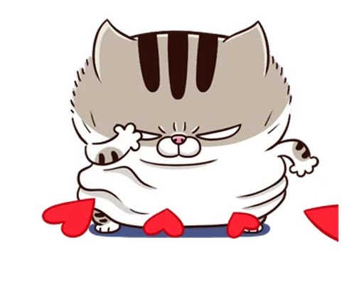 Стикерпак Fat Cat для Telegram