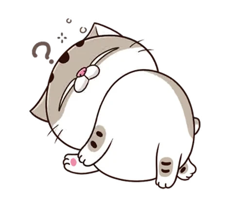 😪 Стикер «Fat Cat» для Telegram