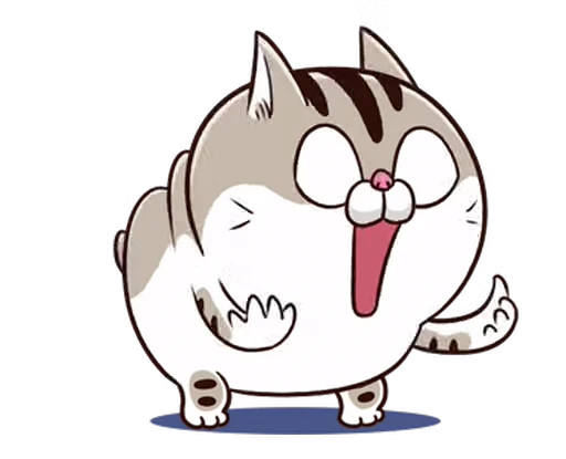 😮 Стикер «Fat Cat» для Telegram