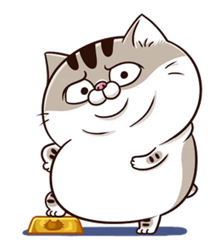 🐈 Стикер «Fat Cat» для Telegram