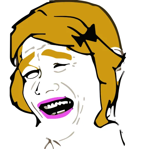 Стикер 30 Female Memes