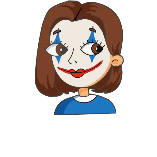 🤡 Эмодзи «Женский стендап» для Telegram