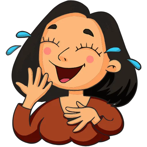 😂 Эмодзи «Женский стендап» для Telegram