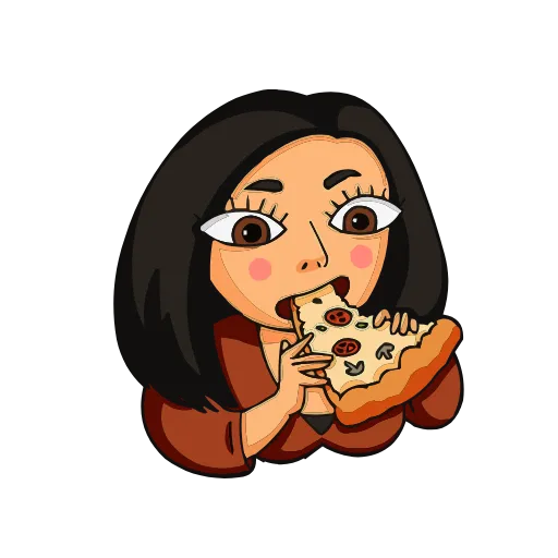 🍕 Эмодзи «Женский стендап» для Telegram