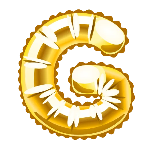 Стикер 7 Festive Font Emoji
