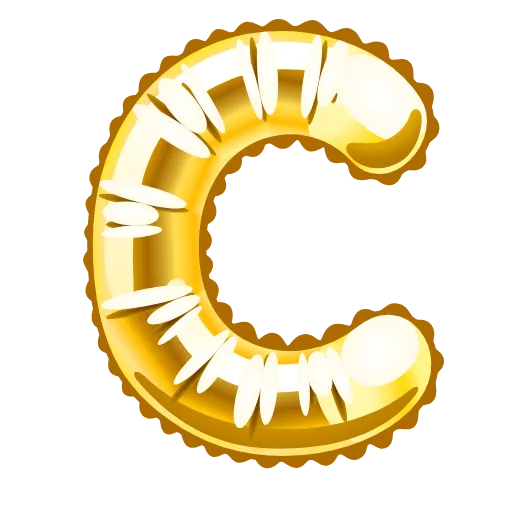 Стикер 3 Festive Font Emoji