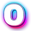 😊 Эмодзи «Неоновый шрифт» для Telegram