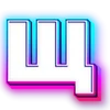 😊 Эмодзи «Неоновый шрифт» для Telegram