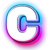 😊 Эмодзи «Неоновый шрифт» для Telegram