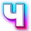 😊 Эмодзи «Неоновый шрифт» для Telegram