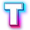 😊 Эмодзи «Неоновый шрифт» для Telegram